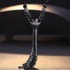 European style fashion collocation of shiny string beads necklace high-grade crystal long tassels women