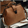 2016 Bolsas Feminina Retro Women Messenger Bags Handbag Doctor Bag Fashion Designer Shoulder Women PU Leather Handbags Tote Bag
