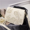 High quality flowers and butterfly Hollow Out messenger bag women bag cross body bag school bag Saddle PU Leather