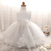 New Petal 1 2 Year Birthday Party Baby Girl Clothes Dress For Christening Tulle Vestido Kids Clothing Wedding Bridesmaid Dresses