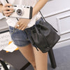Hanup Fashion Women Bucket Bag Candy Color Women Shoulder Bags Quality PU Leather Crossbody Bags Female Handbags