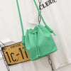 Hanup Fashion Women Bucket Bag Candy Color Women Shoulder Bags Quality PU Leather Crossbody Bags Female Handbags