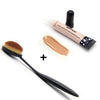 2017 Makeup Set Toothbrush Face Makeup Brush+ Mix Colors Facial Concealer Cream Cosmetics Beauty Oval Powder Brushes Maquillage