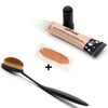 2017 Makeup Set Toothbrush Face Makeup Brush+ Mix Colors Facial Concealer Cream Cosmetics Beauty Oval Powder Brushes Maquillage