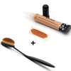 2017 Makeup Set Toothbrush Face Makeup Brush+ Mix Colors Facial Concealer Cream Cosmetics Beauty Oval Powder Brushes Maquillage