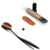 2017 Makeup Set Toothbrush Face Makeup Brush+ Mix Colors Facial Concealer Cream Cosmetics Beauty Oval Powder Brushes Maquillage