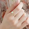 European and American minimalist fashion crystal zircon  male and female tail ring ring temperament free shipping