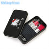 NEW  Hello Kitty 7Pcs/lot Mini Makeup brush Set cosmetics kit de pinceis de maquiagem make up brush Kit with Metal box