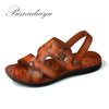 BIMUDUIYU Summer Men Casual Sandals Dual - use  Shoes Fashion Breathable / Soft Male Beach Shoes Super Non-slip Flip Flops