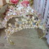 Bridal Crown Flower Bride Hair Jewelry Crystal Tiara Princess Crown Wedding Hair Accessories hair jewelry