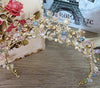 Bridal Crown Flower Bride Hair Jewelry Crystal Tiara Princess Crown Wedding Hair Accessories hair jewelry