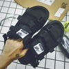 2017 Summer Platform Mens Sandals AB Cool Cutout Rubber Men Sandals Black Breathable Male Shoes X1386 35