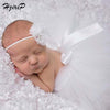 Hot Newborn Photography Props Baby Girl Clothes Cute Princess Handmade Crochet Flower Cap Baby Girl Summer Dress Birthday Dress