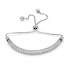 Baiduqiandu Brand Bezel Setting Tiny Cubic Zirconia CZ Zircon Crystal Adjustable Bracelets for Women