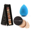 Makeup Sponge Blender Puff Powder Foundation Make Up Sponge Makeup Face Powder 10 Colors Eye Makeup Shimmer Matte Eyeshadow Set