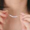 2015 The Latest Female Fashion Silver Plated Crystal Necklace Smile Little Star Pendant Necklace Jewelry Wholesale Free Shipping