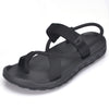 Men sandals 2017 Summer Men Black Beach Sandals high quality Unisex summer flat shoes sandalias para hombre Size 45 46