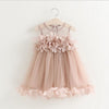 Colorful Childhood Baby Girls Dress Summer girl petal vest dress toddler Infant Clothes kids clothing 12m-5y