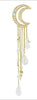 2017 New Charming Gold/Silver/Black/Rose Gold Color Crystal Moon Hair Clip Tassels Long Hair Accessories Femme Bijoux