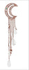 2017 New Charming Gold/Silver/Black/Rose Gold Color Crystal Moon Hair Clip Tassels Long Hair Accessories Femme Bijoux