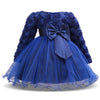 Kids Dresses for Girls Baby Girl Flower Dresses Autumn New Princess Outfits Vestido Infantil Para Festa Toddlers Tutu Dresses