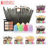 Professional Cosmetic Set 6-Color Concealer +20 Makeup Brush + Water Puff Puff Powder Puff Makeup Set jan12dropship