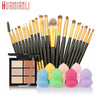 Professional Cosmetic Set 6-Color Concealer +20 Makeup Brush + Water Puff Puff Powder Puff Makeup Set jan12dropship