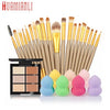 Professional Cosmetic Set 6-Color Concealer +20 Makeup Brush + Water Puff Puff Powder Puff Makeup Set jan12dropship