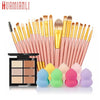 Professional Cosmetic Set 6-Color Concealer +20 Makeup Brush + Water Puff Puff Powder Puff Makeup Set jan12dropship