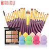 Professional Cosmetic Set 6-Color Concealer +20 Makeup Brush + Water Puff Puff Powder Puff Makeup Set jan12dropship