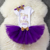 Aini Babe Baby Girl Clothes Birthday Party Dresses for 1 Year Old Infant Toddler Baby Children It's My 1st Birthday Tutu Suits