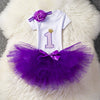 Aini Babe Baby Girl Clothes Birthday Party Dresses for 1 Year Old Infant Toddler Baby Children It's My 1st Birthday Tutu Suits