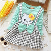 Newborn baby girls princess dress hello kitty Infant's clothes Big bowknot lace rose flowers dresses cute girl Toddlers Clothing