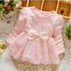 Newborn baby girls princess dress hello kitty Infant's clothes Big bowknot lace rose flowers dresses cute girl Toddlers Clothing