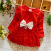 Newborn baby girls princess dress hello kitty Infant's clothes Big bowknot lace rose flowers dresses cute girl Toddlers Clothing