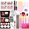 11PCS Professional Makeup set Kits Gift Set Eyeshadow Foundation Blusher Powder Lip Gloss Brush Set Kit pincel maquiagem TZ007