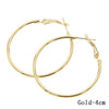 2017 Fashion 1Pair A Variety Of Styles Sexy Oversize Big Circle Hoop Earrings Punk Earrings For Women Gold Silver #250411