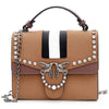 Women Bag Female Leather Handbags Shoulder Bag Crossbody Tote Handbag Rivet Luxury Designer 2018 New Girl Vintage Fringe Bags
