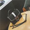 Women Bag Female Leather Handbags Shoulder Bag Crossbody Tote Handbag Rivet Luxury Designer 2018 New Girl Vintage Fringe Bags