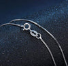100% Sterling Silver Chain Woman Fashion Charm 925 Silver Necklace Original Basic Chain Luxury Jewelry