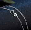 100% Sterling Silver Chain Woman Fashion Charm 925 Silver Necklace Original Basic Chain Luxury Jewelry