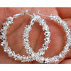 New 2017 Wholesale Women Jewelry  Silver Plated Stars Hoop Earring 1QJ A4YG