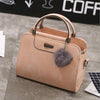 Winter Fashion PU leather Tote Handbag Women Scrub lady Small Retro Bag Shoulder Bag Small Lock Bucket Bag  female handbag