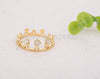 2017 New Fashion Crystal Crown Ring for Women Wedding and Party Gifts JZ034