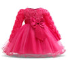 Baby Girl Dress Winter Tutu Dresses For Newborn Baby Wedding Christening Party Wear Toddler Girl 1 Year Birthday Frocks Baptism