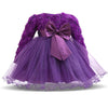 Baby Girl Dress Winter Tutu Dresses For Newborn Baby Wedding Christening Party Wear Toddler Girl 1 Year Birthday Frocks Baptism