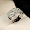 Italina CZ  Jewelry wedding Rings for women Rose  Austria Crystals rings female anel bijoux gift top quality