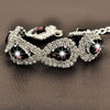 Luxury Wedding Woman Jewelry 100% 925 Sterling Silver Shiny Water Drop SWA Element Austrian Crystal Fashion Bracelets 9 Colors