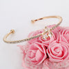 MINHIN New Arrival Romantic Butterfly Design Cuff Bracelet High Quality Golden Plated Wedding Bracelet Girl's Banquet Accessory