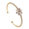 MINHIN New Arrival Romantic Butterfly Design Cuff Bracelet High Quality Golden Plated Wedding Bracelet Girl's Banquet Accessory